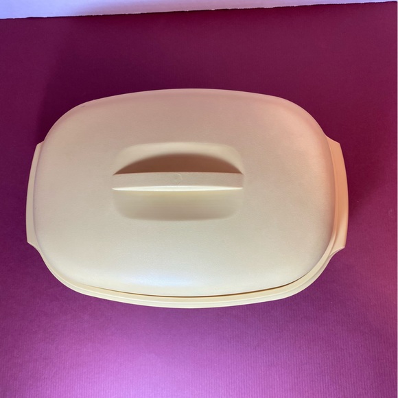 Tupperware 4 Piece Gold Veggie Rice Steamer Oval Serving Bowl - Picture 5 of 5